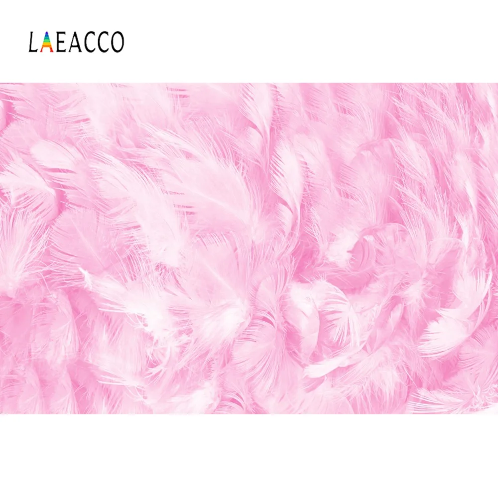 Laeacco Фото фоны розовые перья для новорожденвечерние вечеринки декор рисунок