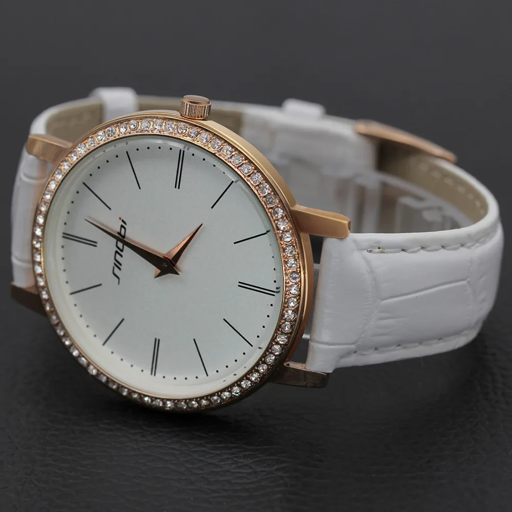 Люксовый Бренд ультра тонкий женщины платье смотреть SINOBI Моды Горный Хрусталь