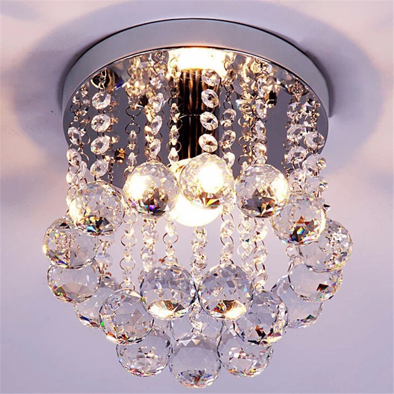 E14 потолочный светильник кристалл гостиная фойе Домашний Светильник s Lustre