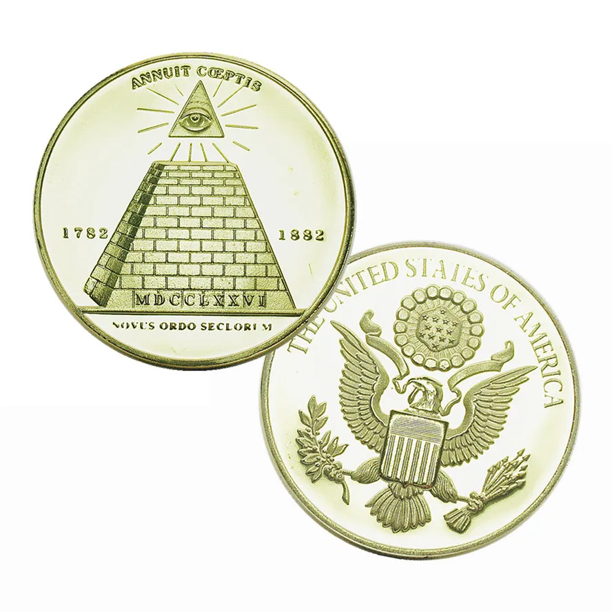 Freemason сувенирные монеты коллекционные игрушки модель металлическая масоны США