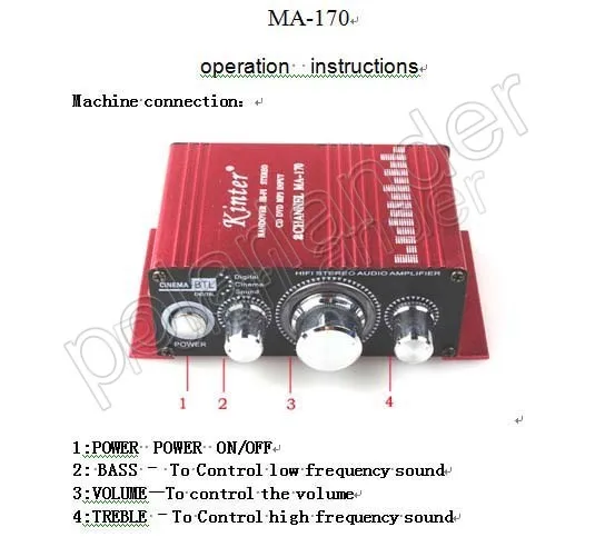 2 канальный выходной усилитель мощности 20WX2 RMS 12В мини HiFi автомобильный аудио