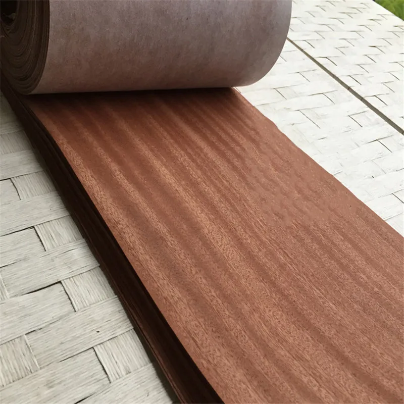 Натуральный шпон из натурального дерева нарезанный Sapele 27 60 см 2 5 м виниры для