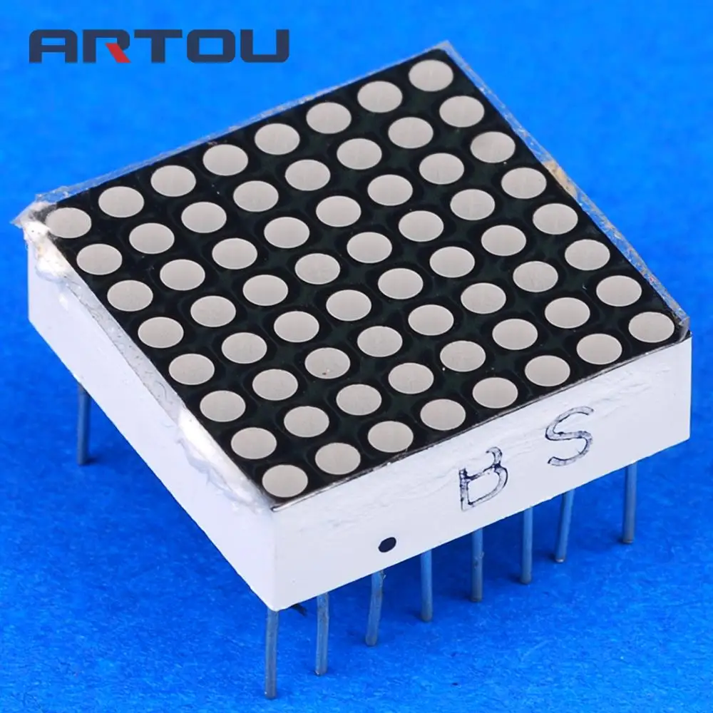 20PCS 1.9mm 8*8 Dot Matrix LED Display Red Common Anode Digital Tube | Электронные компоненты и принадлежности