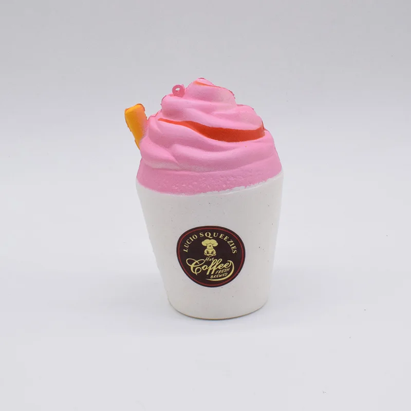 Мягкое кофе антистрессовые игрушки для детей забавные Icecream squeisy Squeeze сжимаемые игрушки медленно растущие гаджеты дети реквизит подарок - Цвет: Color Random