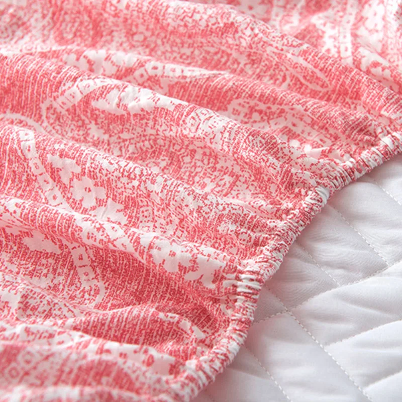 Стеганое постельное белье из моющегося хлопка покрывало 100% полиэстера защитный