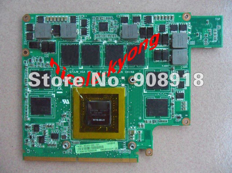 100% рабочая видеокарта GTX460M GTX 460M N11E GS A1 DDR5 1 ГБ MXM B 3 0 VGA для ноутбука ASUS G73JW G73 G53SX G53JW|gtx
