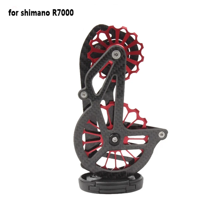 6 red Дорожный велосипед 17 т, керамический задний переключатель из углеродного волокна для 6800 R7000/R8000/R9100/R9000, велосипедные аксессуары - Цвет: 6 red