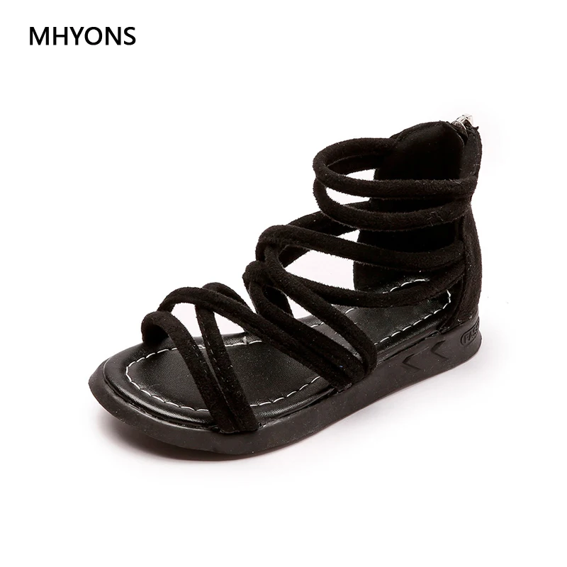 Mhyons/2018 Новые Детские Обувь для девочек летние дети Сандалии искусственная кожа
