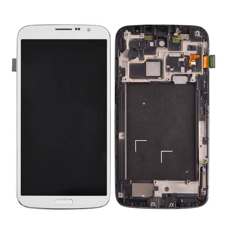 ЖК дисплей (TFT) + сенсорная панель с рамкой для замены Galaxy Mega 6 3/i527|Экраны мобильных