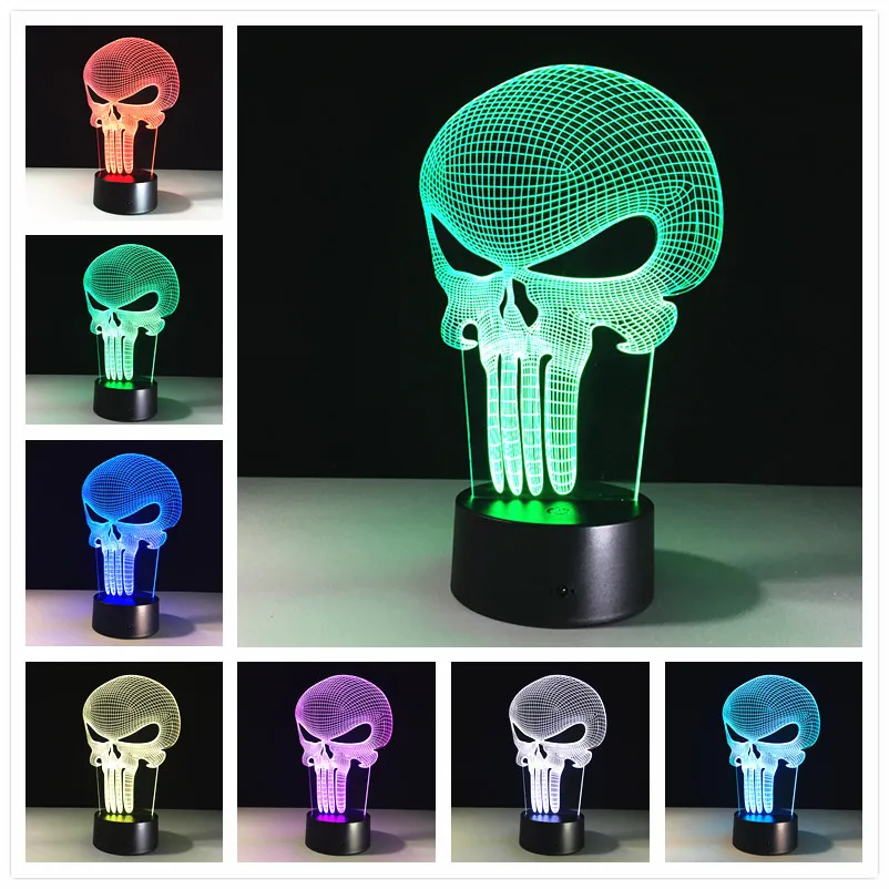 3d лампа Usb настольная светодиодный маленький настольный Ночной светильник