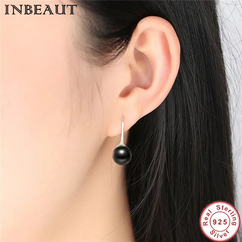 Женские серьги гвоздики из серебра 925 пробы с жемчугом|pearl stud earrings|fashion earringsstud earrings