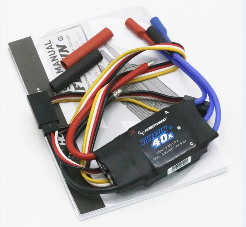 Регулятор скорости Hobbywing FlyFun V5 40A ESC 3-6S Lipo бесщеточный электродвигатель для дрона