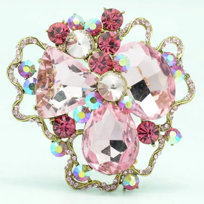 Женская Брошь в виде цветка Аксессуары 6457|rhinestone crystal brooch|crystal broochflower brooch |