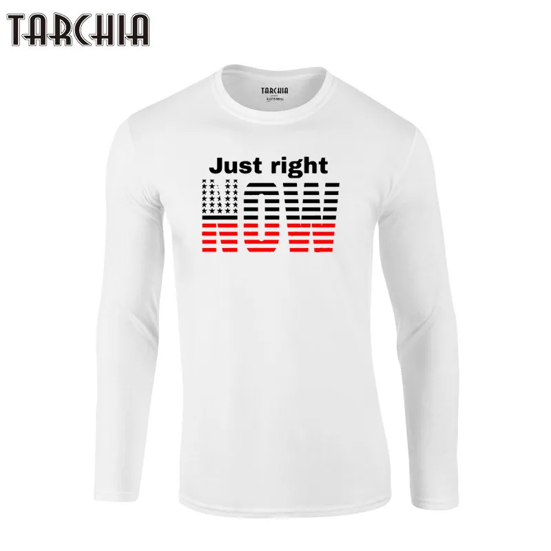 

TARCHIA 2021 Print Long Sleeve O Neck Tshirt Shirts Just Right Now New Short Sleeve Clothing T-Shirt Quality T Shirts Men