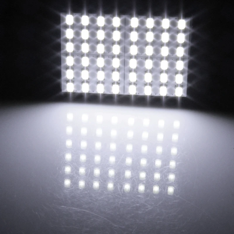 10 шт. 5630 48SMD Белая светодиодная панель для автомобиля T10 BA9S Гирлянда купольная