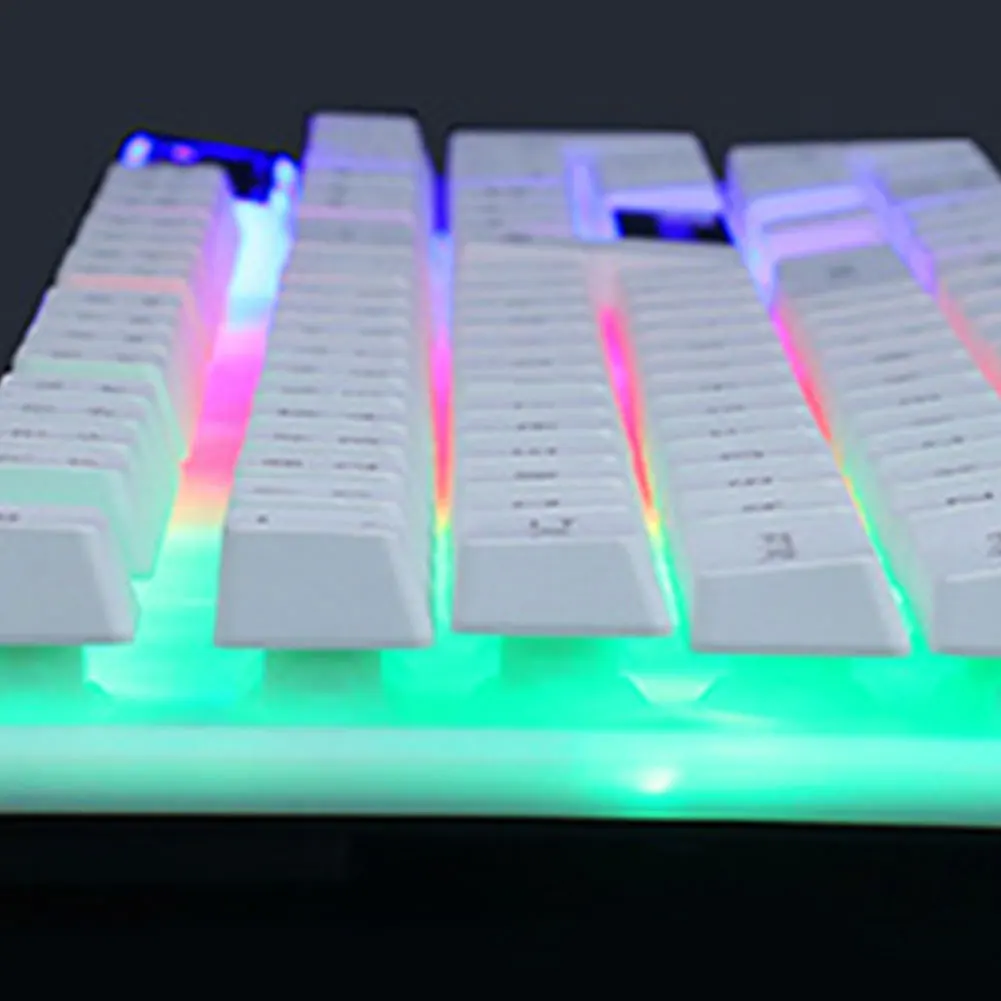 USB проводной 104 ключ Клавиатура Мышь Комбинированный набор светодиодный подсветка для ноутбука Mac Настольный игровой ПК ТВ офисные принадлежности мыши