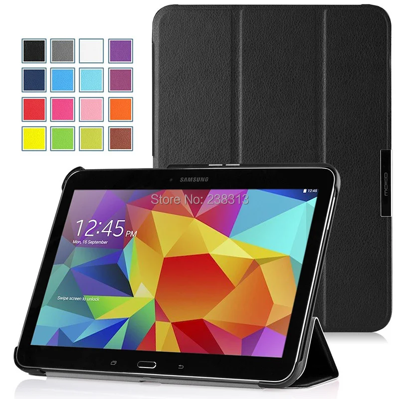 Сверхтонкий кожаный чехол подставка для планшета SAMSUNG GALAXY Tab 4 10 1 T531 T535 с функцией