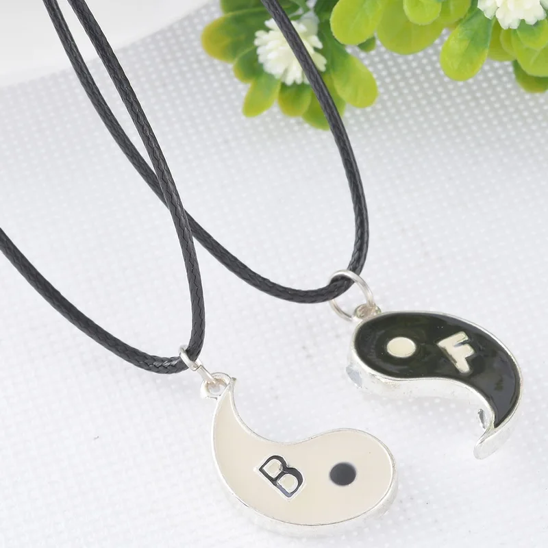 Новинка Прямая поставка 1 комплект ожерелья с подвеской Best Friend Ying Yang двумя