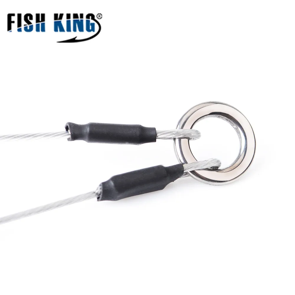 FISH KING 100/120 фунтов металлический джиг двойной крючок из высокоуглеродистой стали 5/0#-12/0# вспомогательные крючки с леской рыболовный крючок