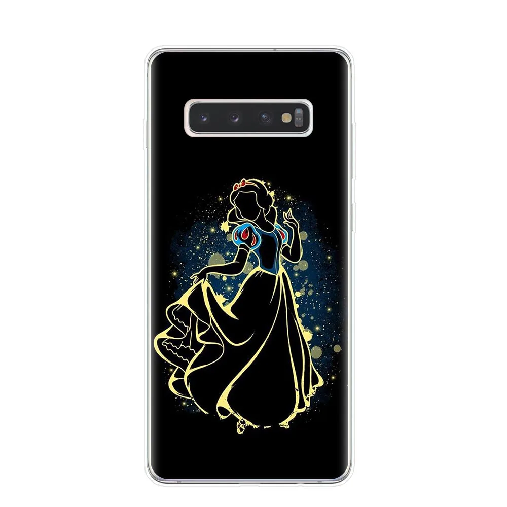 Милый чехол Белоснежка Алиса Русалочка Ститч Бэмби для samsung Galaxy S6 S7 Edge S8 S9 S10 Plus Lite 5G S10E TPU чехол для телефона