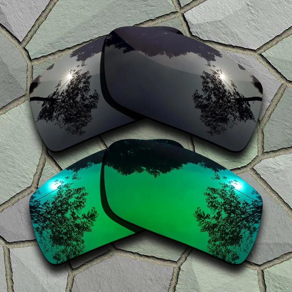 

Grey Black&Jade Green Sunglasses Polarized Replacement Lenses for Oakley Gascan