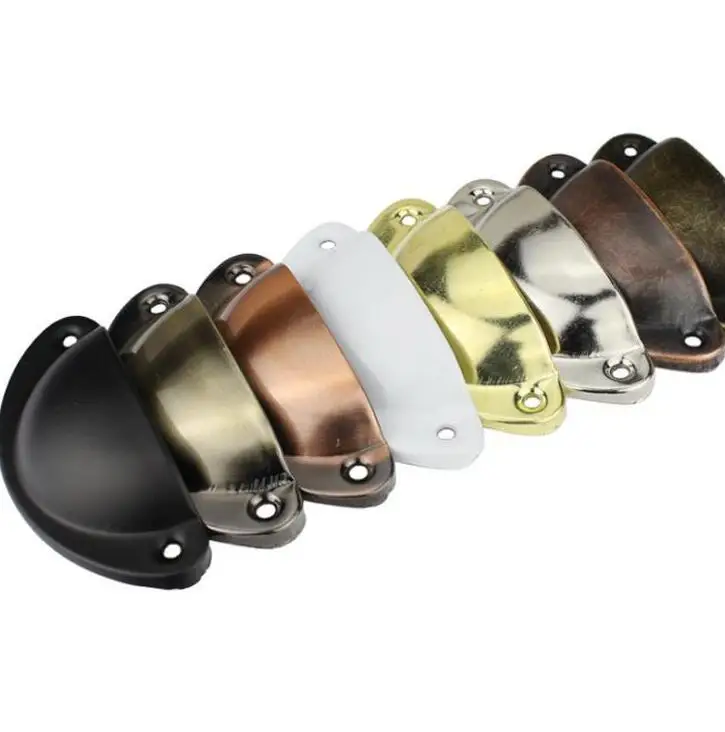 Хромированная гладкая доска полукруглая железная листовая ручка мебель шкаф