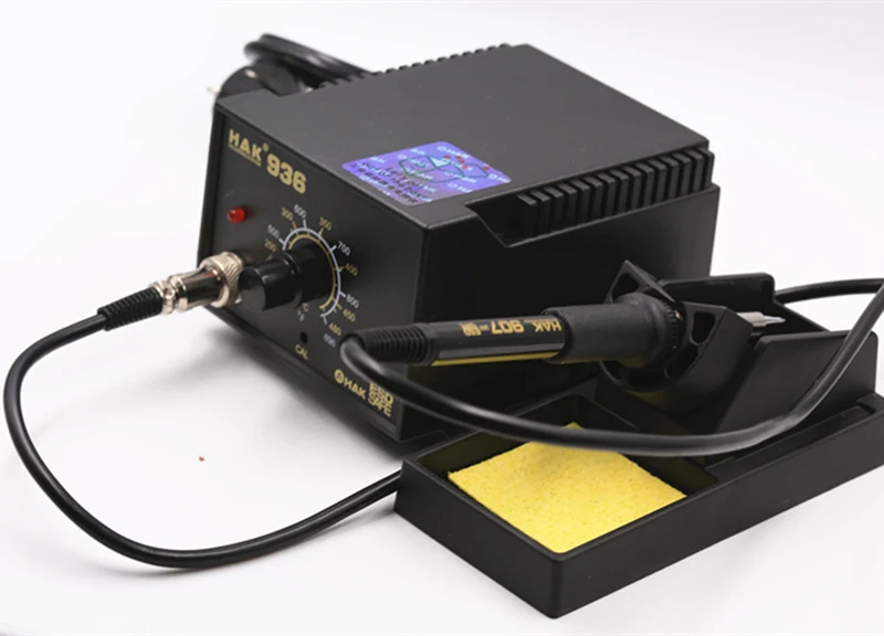 SZBFT 220 V 60 W Регулируемая температура 936 паяльная станция электрическая HAK железная