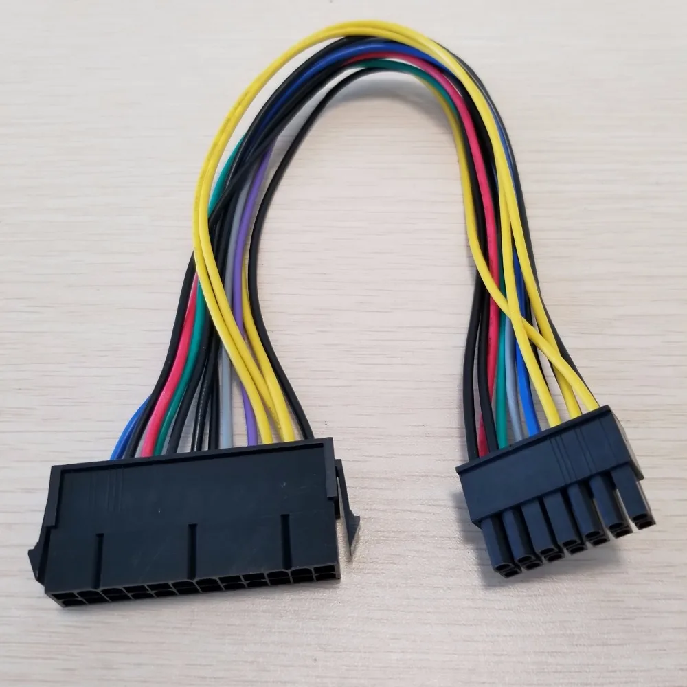 10 шт./лот ATX 24Pin к 14Pin Кабель питания Шнур 18AWG провод для ПК DIY Lenovo Q77 B75 A75 Q75