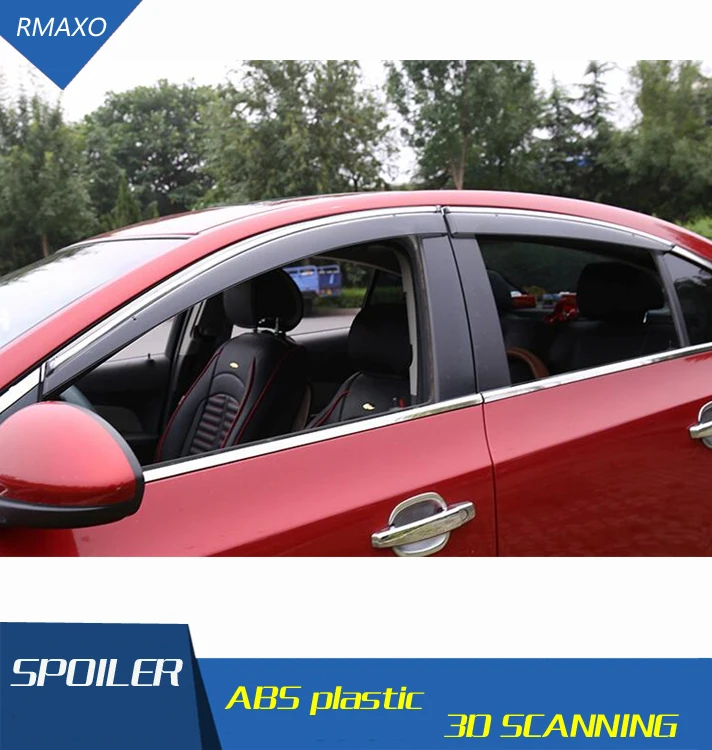 Пластиковый оконный козырек для Chevrolet Cruze отверстия защита от солнца дождя