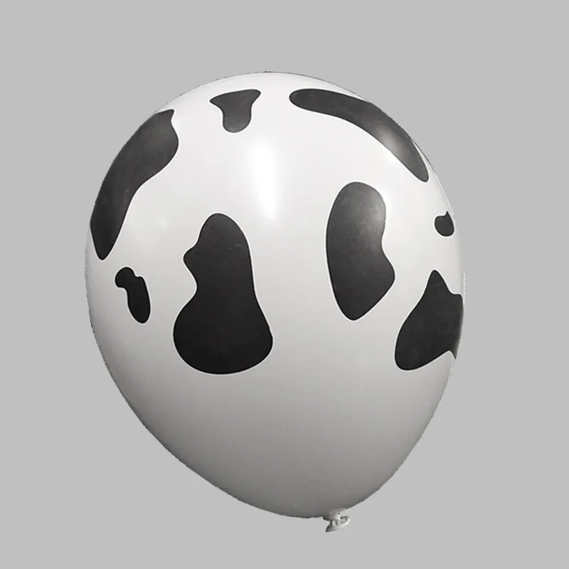 10 Pcs/lot Big White Zebra Cow Animal Air Helium Latex Balloon for Kids Gift Birthday Party Decor Zoo Theme Supplies Toys | Дом и сад