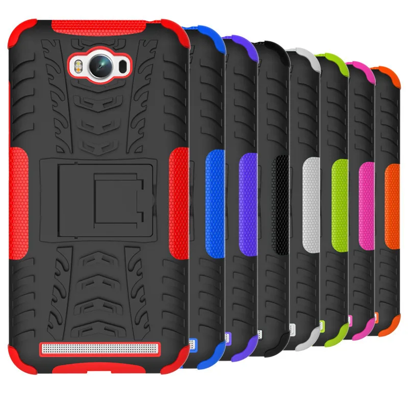 For Asus Zenfone Max ZC550KL 5.5inch Phone Case 2in1 Dual Layer Kickstand Heavy Duty Armor Shockproof Hybrid Silicone Back | Мобильные