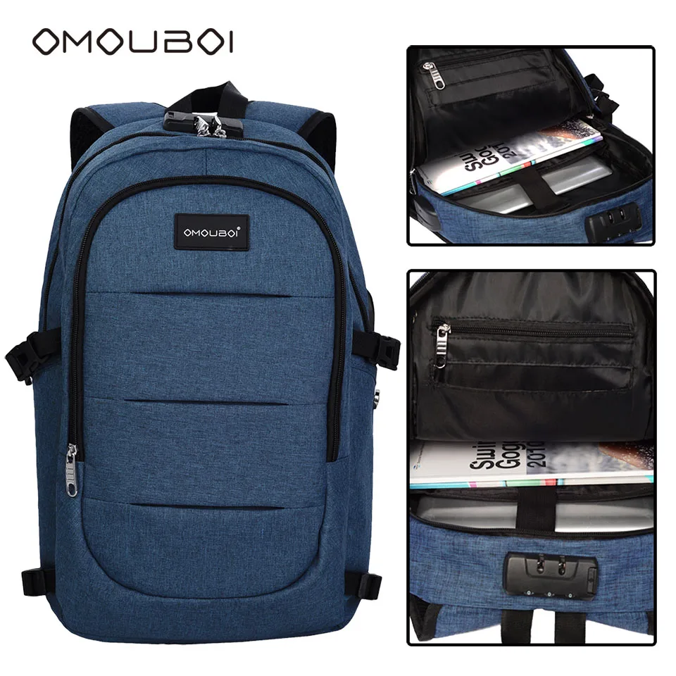 OMOUBOI синий Anti-theft дня назад пакеты прочный спортивная сумка двойной розетки для