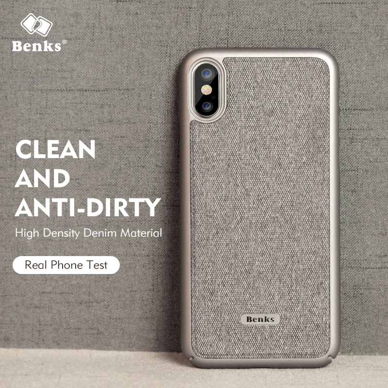Benks for iPhone 7 8 plus/X PC kickstand frame denim inclusive protective mobile phone hard case full cover shell dirt-resistant |