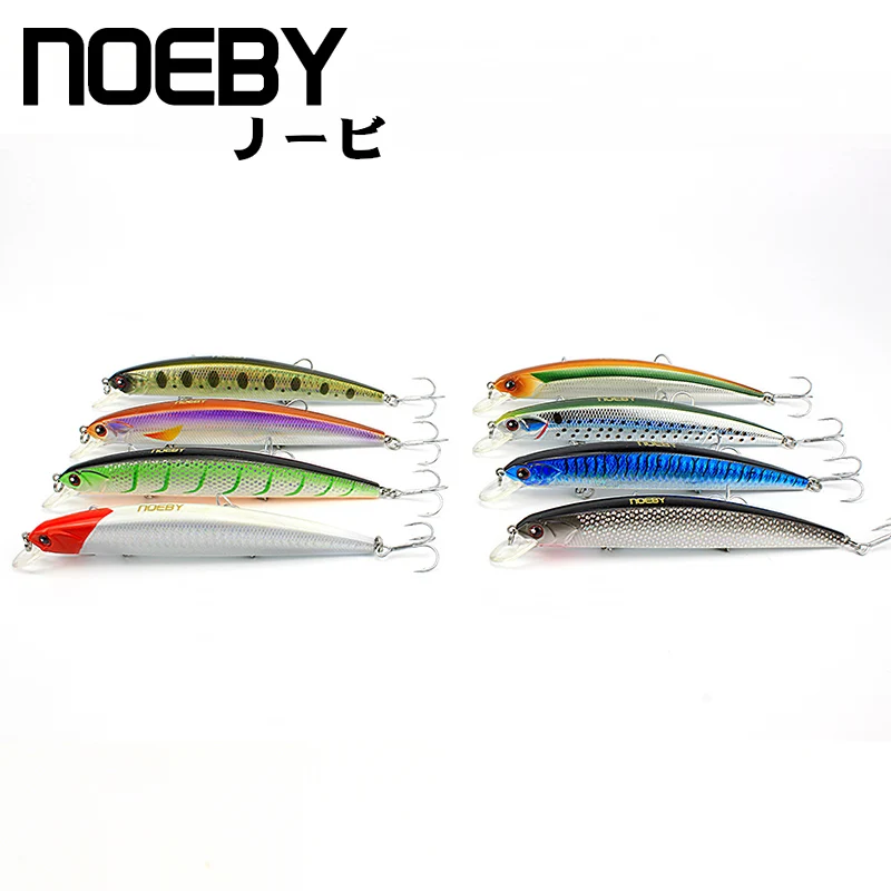 NOEBY 1 шт. рыболовная приманка 130 мм/19 г 0 8 м плавающая MINNOW VMC тройные Крючки 3D глаза