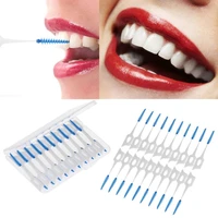 40pcs interdental brushes dental flosser soft silicone teeth cleaning floss oral hygiene tooth dental floss oral deep clean