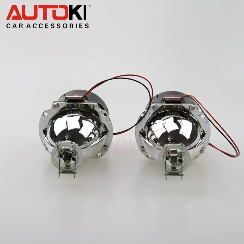 Autoki обновление 2,5 дюймов H1 Mini VER 7,1 HID Биксеноновые линзы проектора+ маска LHD RHD для автомобильных фар H1 H4 H7 H11 9005 9006