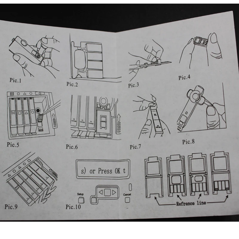 

CISSPLAZA 4pcs no chip compatible for hp920 ink cartridge 920 XL without chip for officejet 6000 6500 6500A 7000 7500 7500A