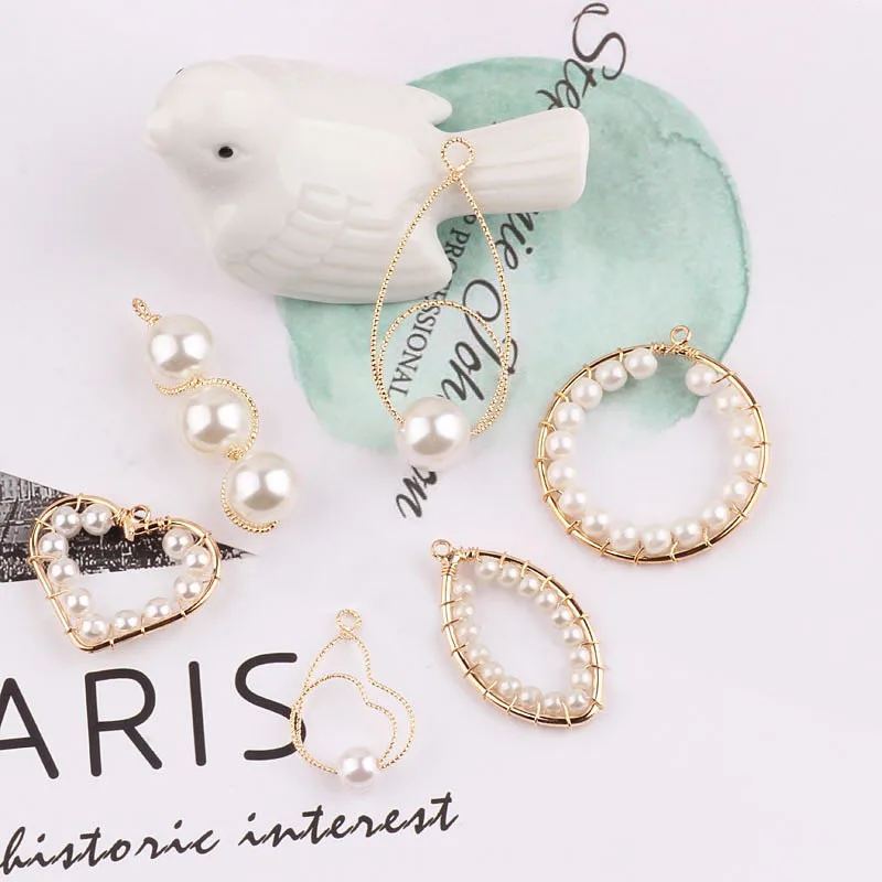 2 шт. сделай сам Золотая пустая круглая капля серьга из сплава подвески имитация