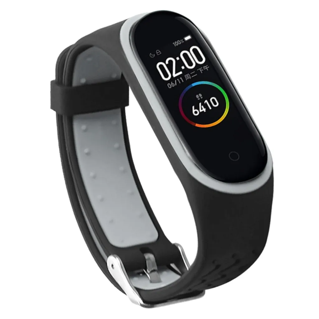 Ремешок для часов Xiaomi Mi Band 4 сменный вентилируемый спортивный мягкий браслет на