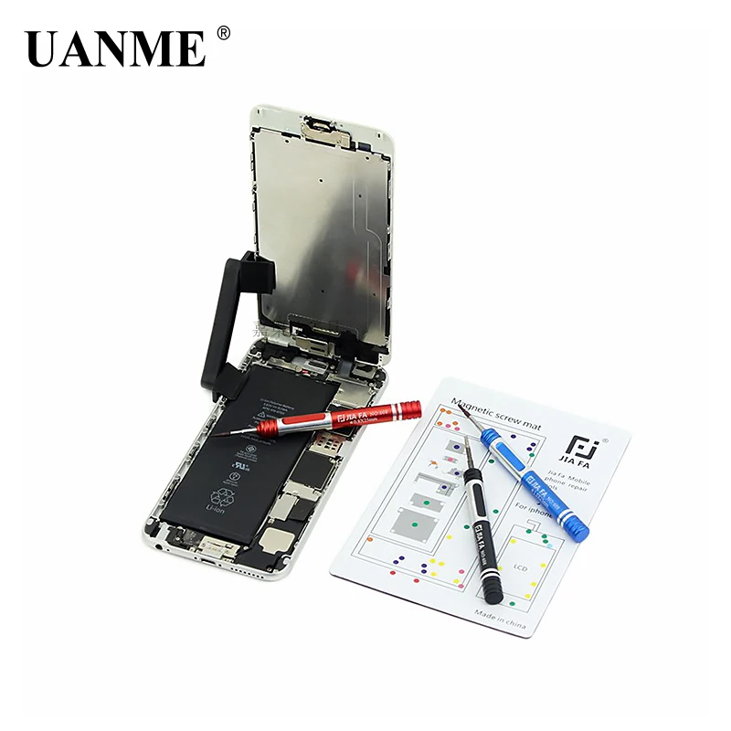UANME Профессиональный Магнитный винт коврик для Iphone 4 4s 5 5S 6 6plus 6s Plus 7 8 X Руководство
