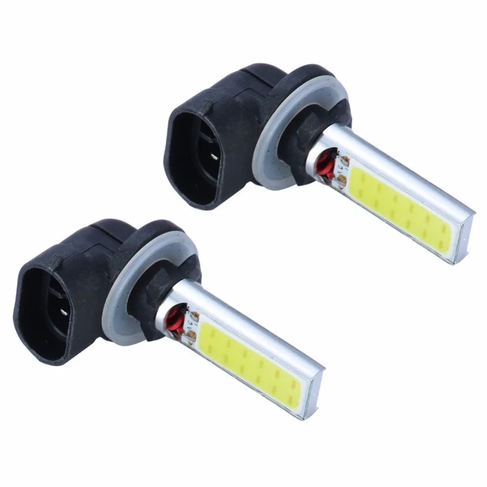 2 шт. автомобиля 881 H27W 20W 12v COB Светодиодный Противотуманные фары дальнего света