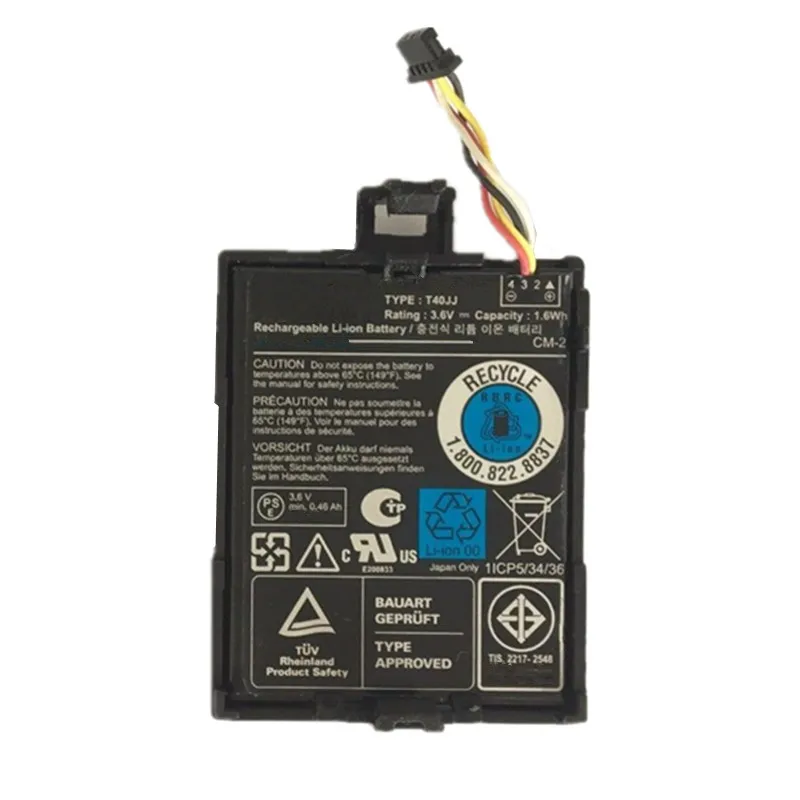 Аккумулятор для ноутбука DELL PERC RAID H710 H710P H730 H810 H830 7 дюймов 3 6 В 1 Вт/ч 500