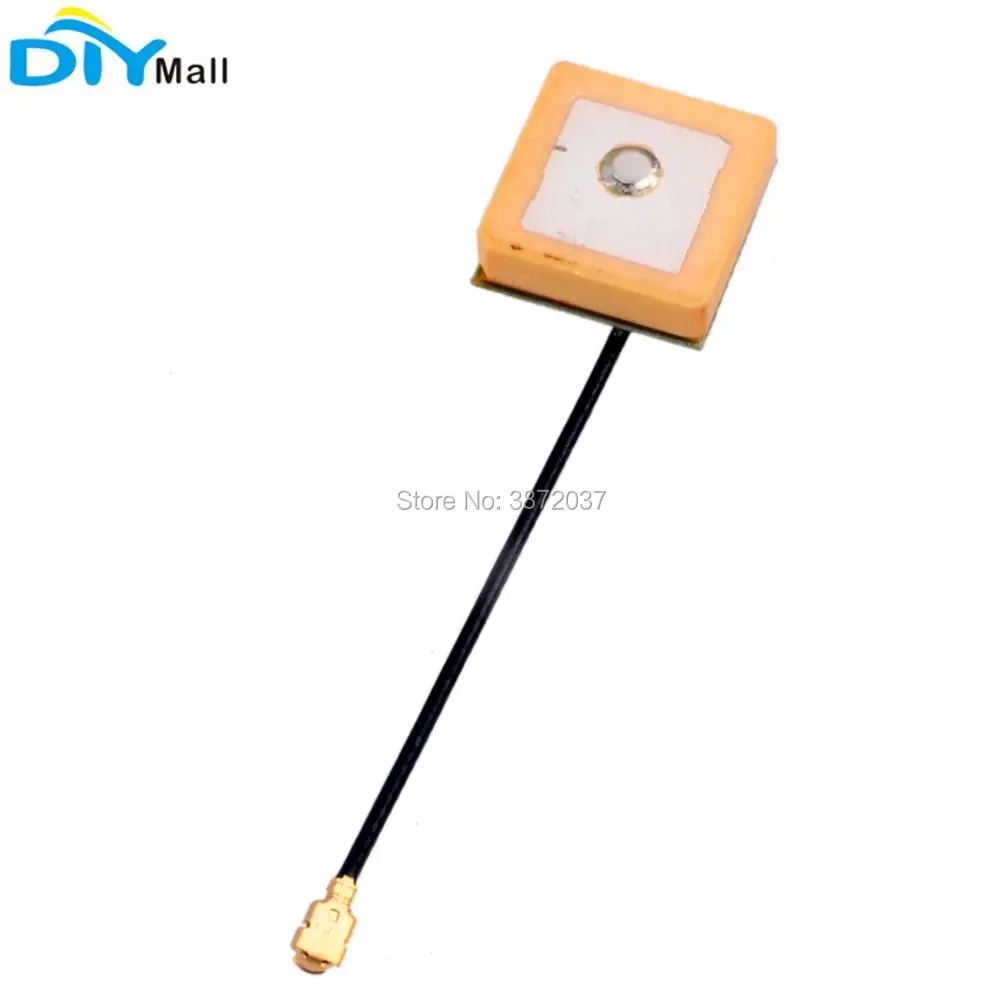 10pcs/lot GPS Active Antenna 15x15x6.5mm IPX Interface 50 ohms Navigation Cable for Module | Электроника