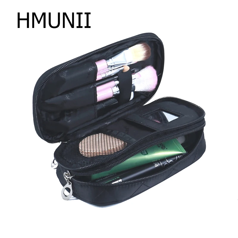 Portable Cosmetics Organizer Travel bag Small Portable Nylon Professional Storage Brush  Bag Case Travel Packing Organizers