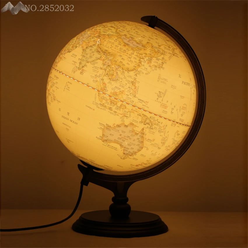 Modern Creative Antique Globe Desk Lamp Acrylic Lampshade Table Light for Living Room Study Bedroom Indoor Home Lighting Decor | Лампы и
