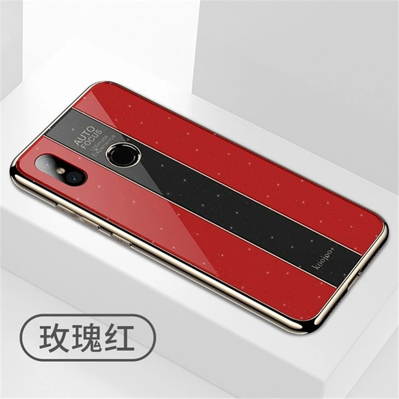 Для Xiao mi Red mi Note 7 5 6 чехол Роскошный TPU Edge+ Жесткий PC оргстекло защитный чехол на заднюю панель для mi x 2 2S Play Phone shell