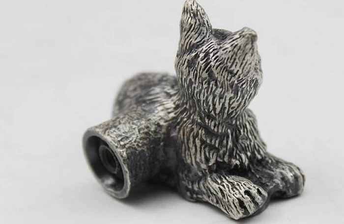 Античное серебро уникальный дизайн кошка комод ручка ящика кухонный шкаф