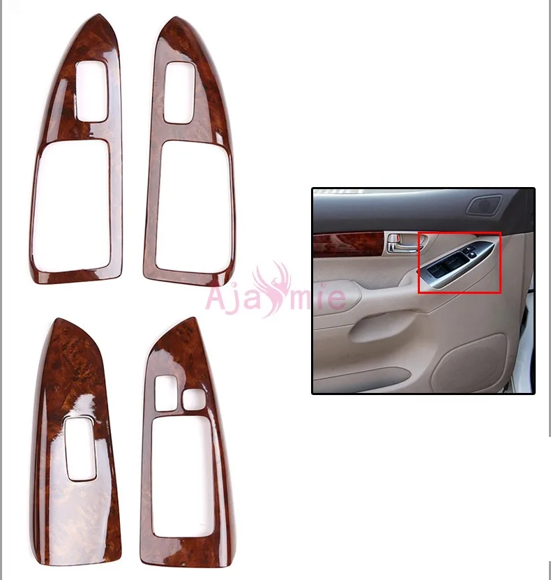 Toyota Land Cruiser 120 Prado FJ120 Interior Wooden Color Trim Panel Cover Overlay 2003-2009 Car Styling Accessories image 5