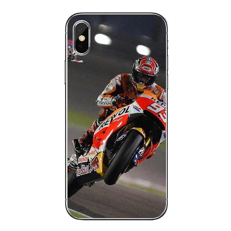 Марка Marc marquez 93 для Xiaomi Redmi 4x S2 3 S Note 4 5 6 6A Por Pocophone F1 mi прозрачный мягкий чехол Чехлы |