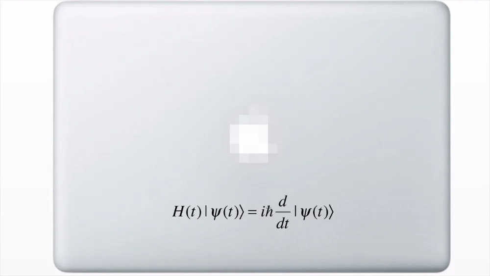 Наклейки Schrodinger с уравнением для наклеек ноутбуков чехол декоративная наклейка